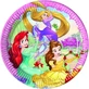 Papieren bordjes met Disney-prinsessen - Set van 8 kleine bordjes