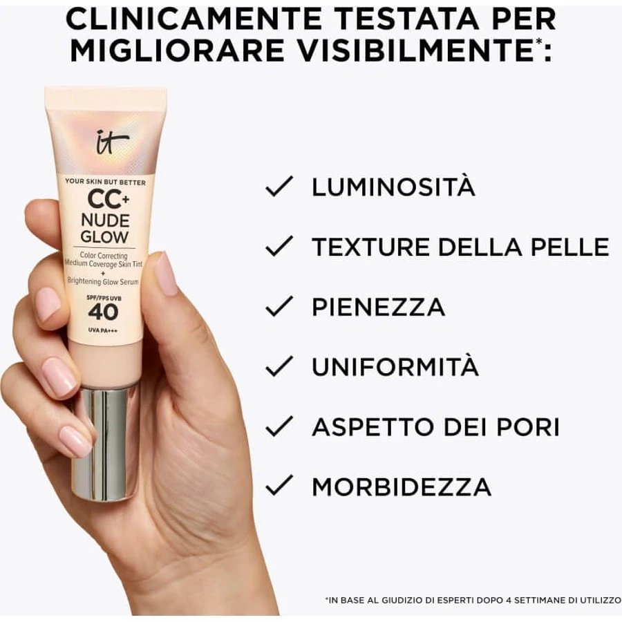 It Cosmetics CC+ Nude Glow - Cream Foundation - Medium Tan