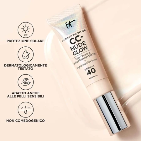 It Cosmetics CC+ Nude Glow - Cream Foundation - Medium Tan