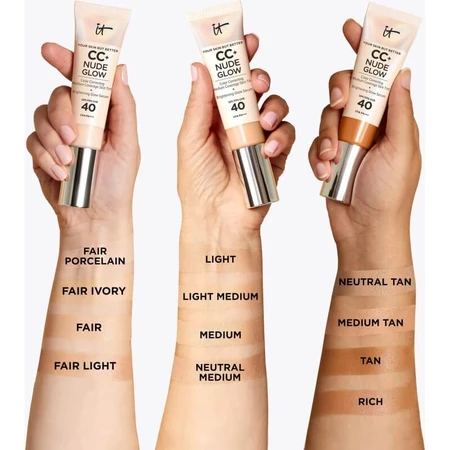 It Cosmetics CC+ Nude Glow - Cream Foundation - Medium Tan