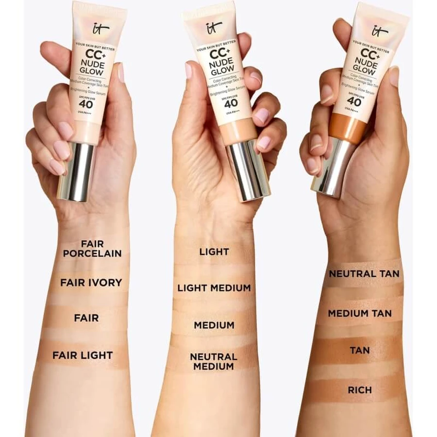 It Cosmetics CC+ Nude Glow - Cream Foundation - Medium Tan
