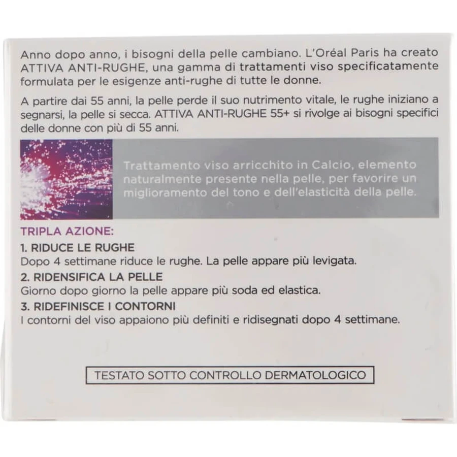L'Oréal Paris Attiva Anti-Aging Calcium – Tages- und Nachtcreme für das Gesicht, 50 ml