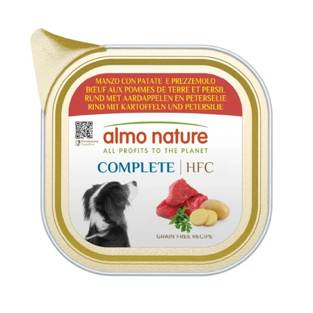 Almo Nature HFC Complete Beef with Potatoes and Parsley - Complete Dog Food, 150 g
