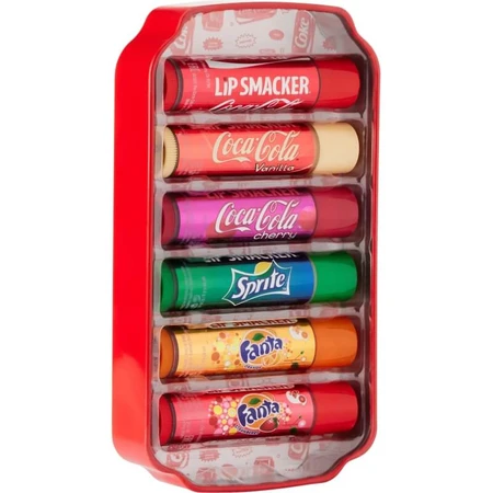 Colección Lip Smacker de Markwins con motivos de Coca-Cola: juego de 6 bálsamos labiales surtidos