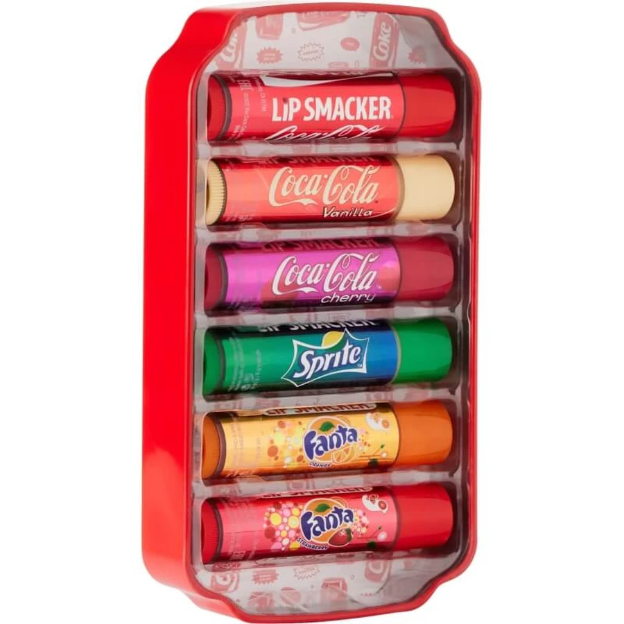 Colección Lip Smacker de Markwins con motivos de Coca-Cola: juego de 6 bálsamos labiales surtidos