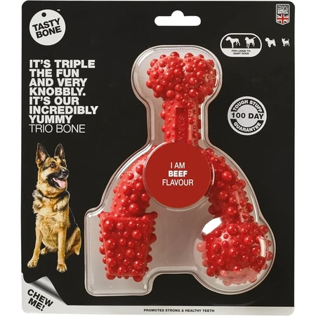 Tasty Bone Tasty Bone Beef – Großer Kauknochen mit Rindfleischgeschmack für Hunde