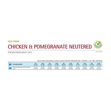 Farmina N&amp;d Prime Neutered Adult Chicken &amp; Pomegranate - Complete Cat Food, 300 g