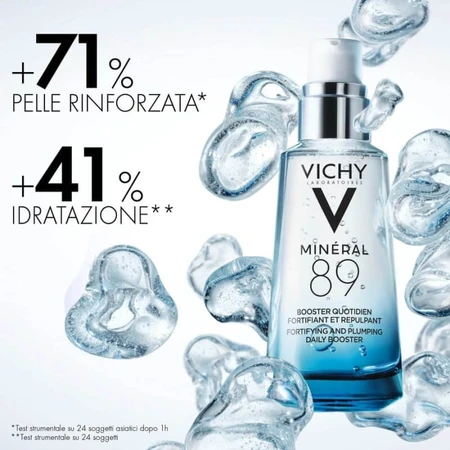 Vichy Minéral 89 - Daily Fortifying and Plumping Face Serum, Eco Recharge, 50 ml