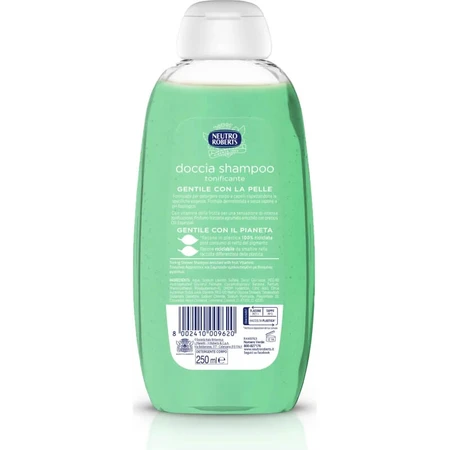 Champú y gel de baño revitalizante Neutro Roberts con vitaminas de frutas, 250 ml