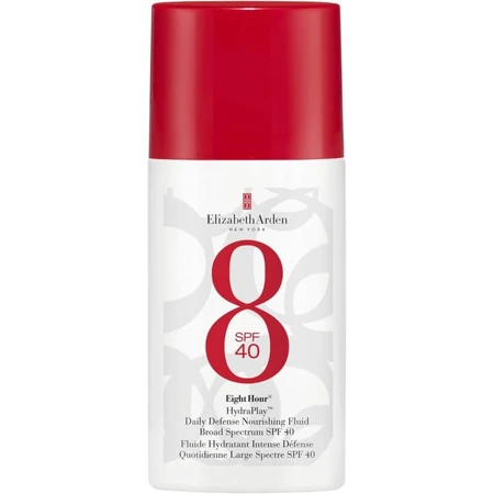 Elizabeth Arden Gezichtszonnebrandcrème SPF 40 Eight Hour Hydraplay Daily Defense Voedende Fluid Breedspectrum Hoge bescherming 50 ml