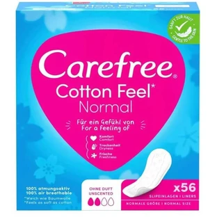 Carefree Cotton Feel Normal – 56 geruchsneutrale Slipeinlagen