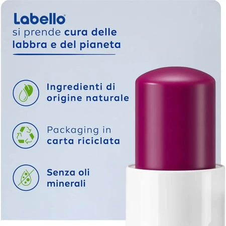 Labello Blackberry Shine - Getinte lippenbalsem met bramengeur, 5,5 ml