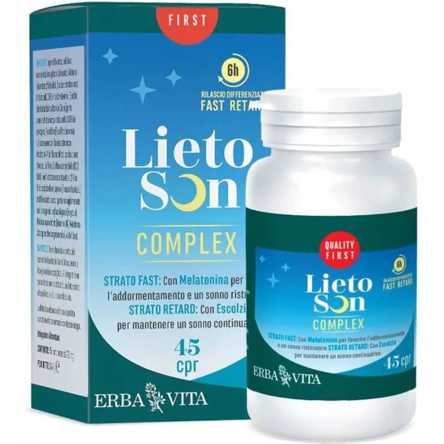 Lietoson Complex 45 Tabletten – Nahrungsergänzungsmittel zur Förderung des Schlafes