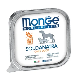 Monge Monoprotein Soloanatra – Hundefutter für ausgewachsene Hunde, 150 g