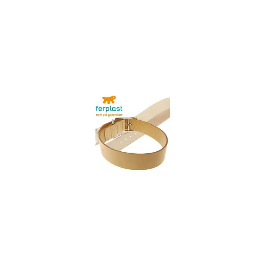 Ferplast Natural c40-69 – Hundehalsband aus echtem Leder, strapazierfähig, Umfang 61–69 cm, Breite 40 mm