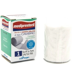 Vendaje con dobladillo tipo cambric de Medipresteril - 5 x 500 cm