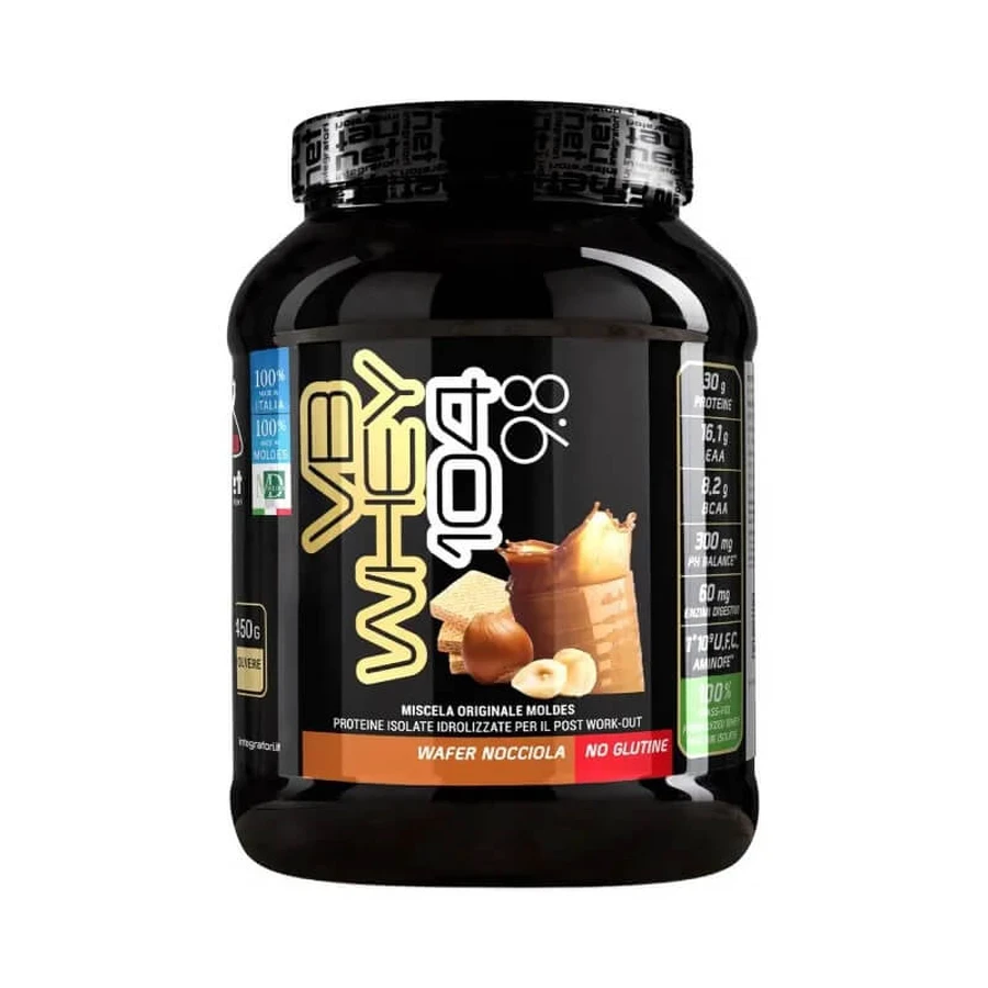 Moldes Net VB Whey 104 9.8 Hazelnut Wafer - Protein Powder Supplement, 450 g