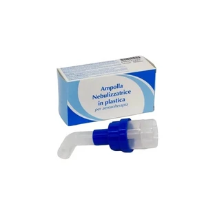 Plastic nebulizer chamber for aerosol therapy