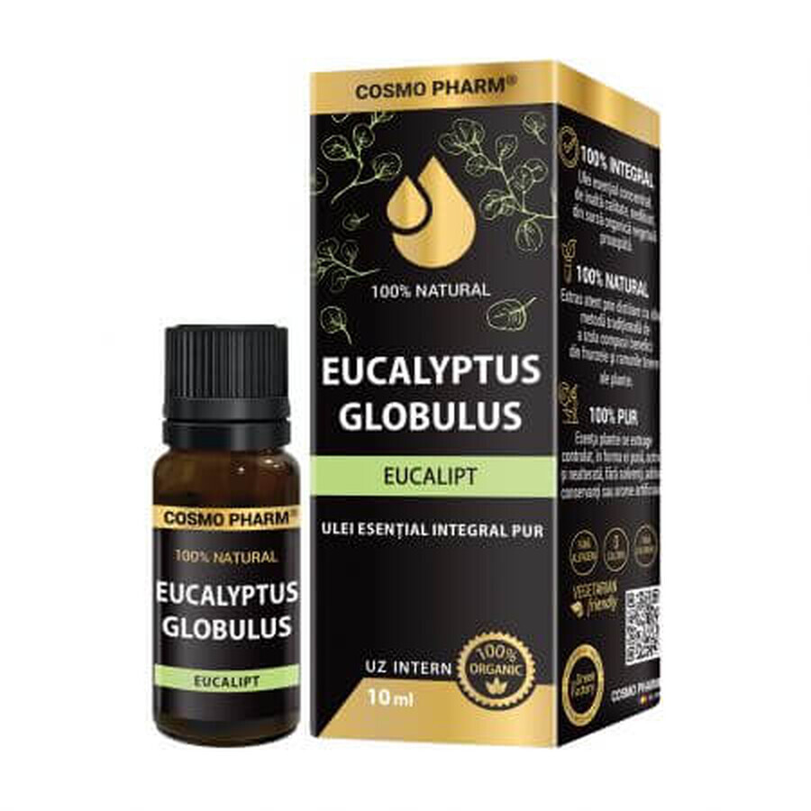 Buy Pure whole eucalyptus essential oil, 10 ml, Cosmopharm Pure whole eucalyptus essential oil, 10 ml, Cosmopharm