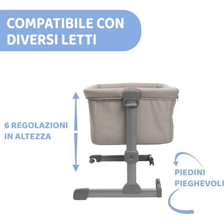 Chicco next2me essential - co-sleeping crib - dune re_lux