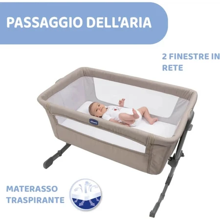 Chicco next2me essential - co-sleeping crib - dune re_lux