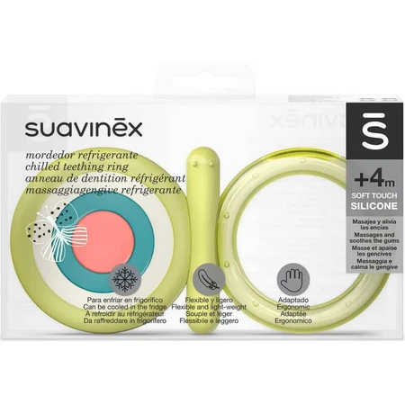 Suavinex Kühl-Beißring ab 4 Monaten – Grüner Schmetterling