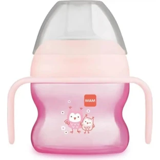 Mam Starter - beker van 150 ml met extra zachte tuit - roze