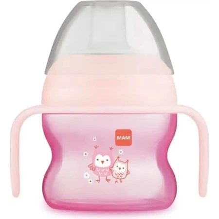 Mam Starter - beker van 150 ml met extra zachte tuit - roze