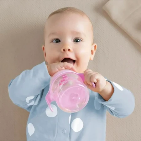 Mam Starter - beker van 150 ml met extra zachte tuit - roze