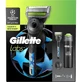 Gillette Labs UEFA Champions League-scheermes – Scheerset met scheermesje, handvat, ophanghaak en 198 ml scheergel