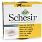Schesir Kip en Ham voor honden - Natvoer voor honden, 150 g