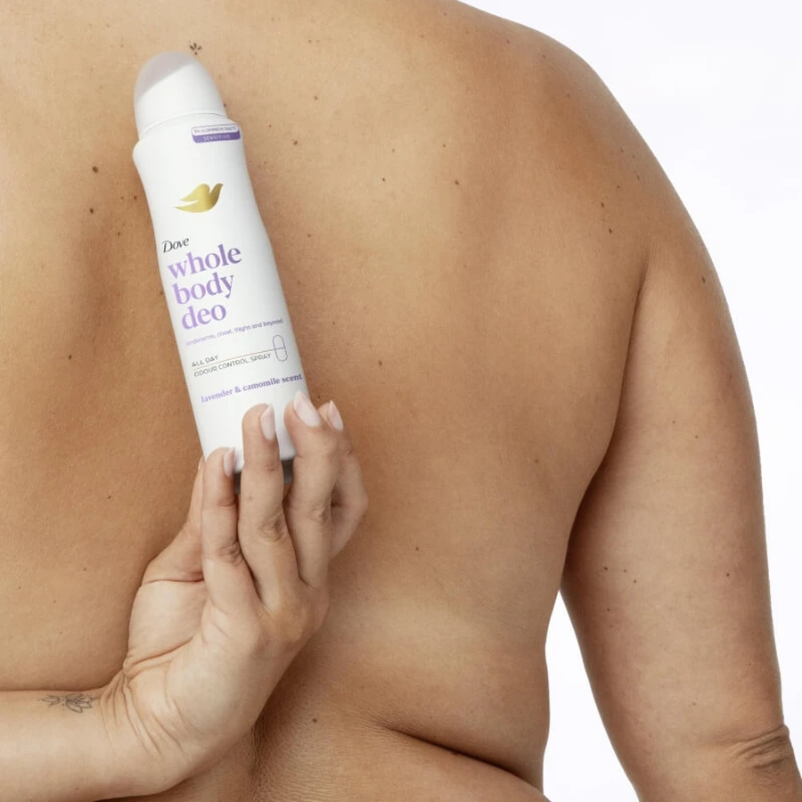 Dove Ganzkörper-Deodorant mit Lavendel und Kamille – Körperspray, 150 ml