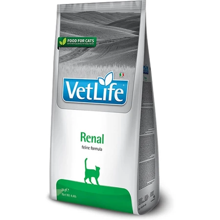 Farmina Vet Life Renal Feline Formula - Complete Dietary Food for Cats with Kidney Failure, 5 kg
