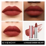 Givenchy Le Rouge Sheer Velvet – Matt-Lippenstift Nr. 50 Brun Épice