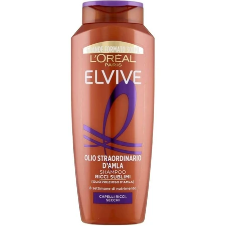 Elvive Extraordinary Amla Oil - Champú para rizos sublimes, 300 ml