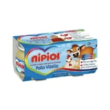 Nipiol Babynahrung mit Hähnchen, Kalbfleisch und Getreide, 4 x 80 g