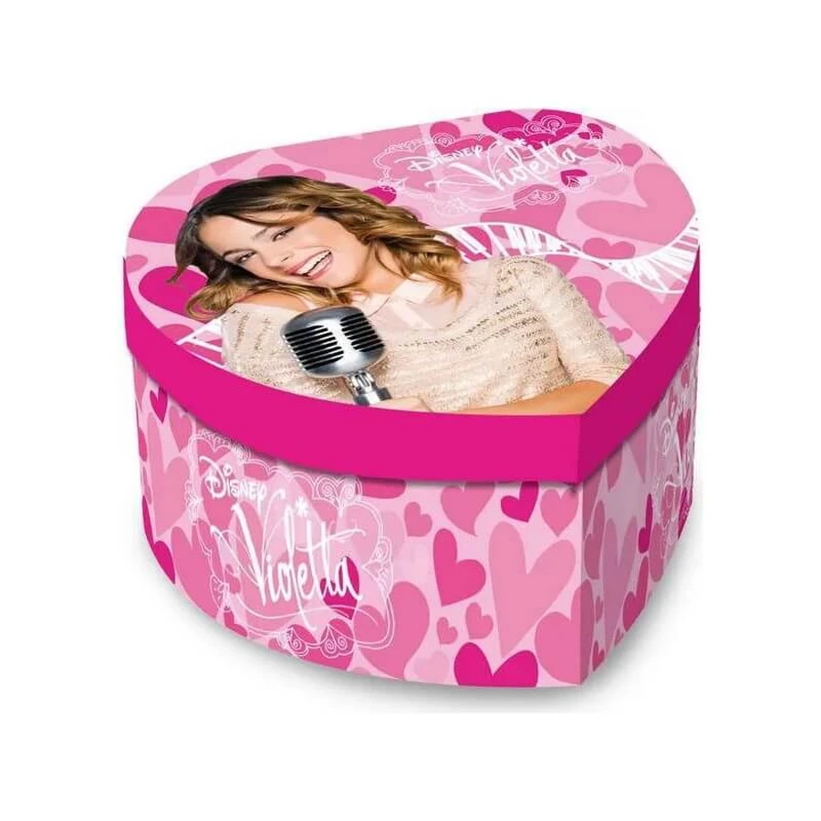 Disney Violetta - Heart-Shaped Jewelry Box with Mirror