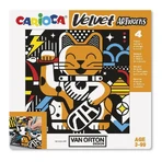 Carioca Velvet Artworks – 4 fluwelen kleurplaten van Van Orton Design Art
