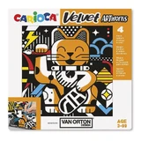 Obras de arte «Carioca Velvet» - 4 láminas para colorear de terciopelo de Van Orton Design Art