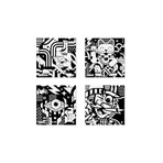 Carioca Velvet Artworks – 4 fluwelen kleurplaten van Van Orton Design Art