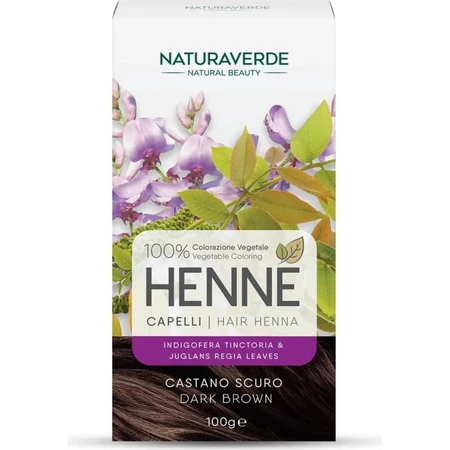 Naturaverde Henna-Haarfarbe – Dunkelbraun