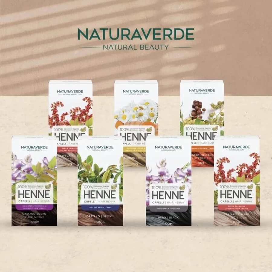 Naturaverde Henna-Haarfarbe – Dunkelbraun