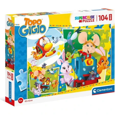 Puzzle Topo Gigio de Clementoni, 104 pièces, 62 x 42 cm