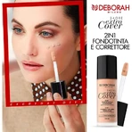 Deborah 24-Hour Extra Cover - Base de maquillaje y corrector 2 en 1 con SPF 20 - N.º 04 Apricot