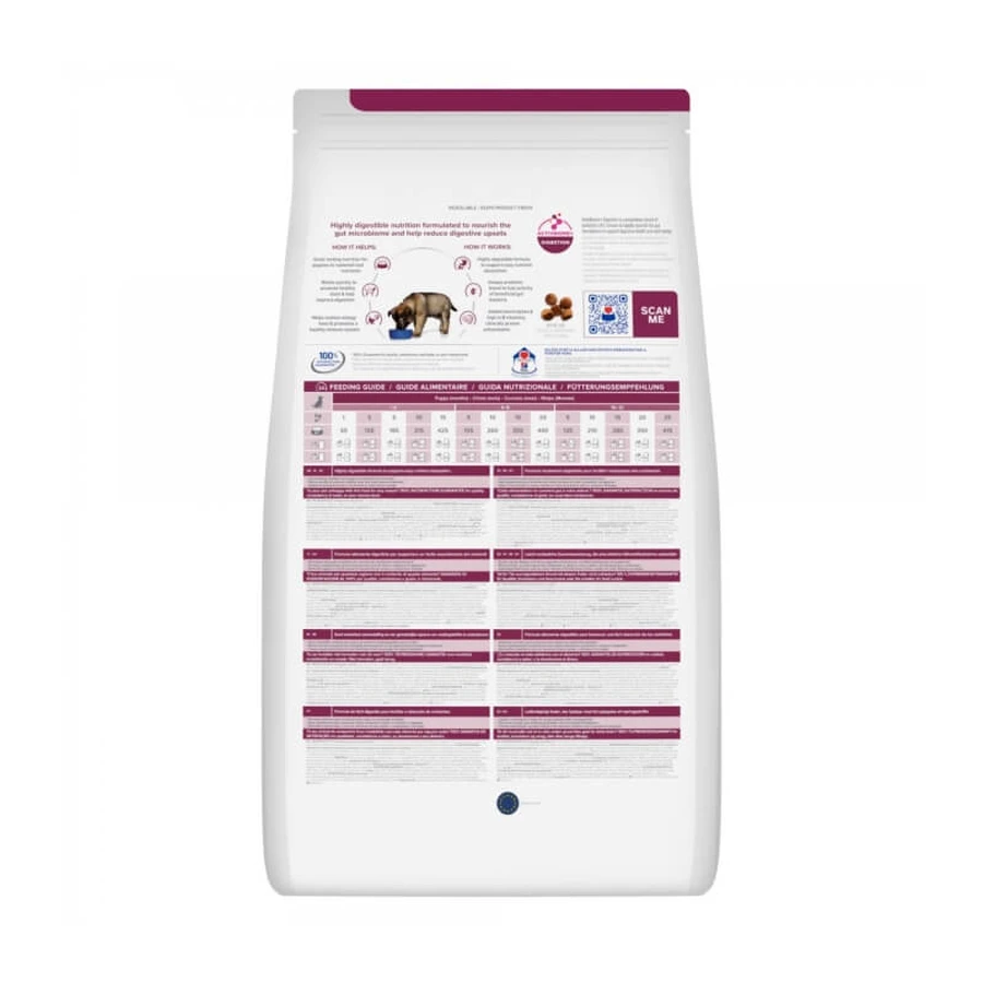 Hill's Prescription Diet i/d Puppy au poulet - Aliment diététique complet pour chiots souffrant de troubles digestifs, 12 kg