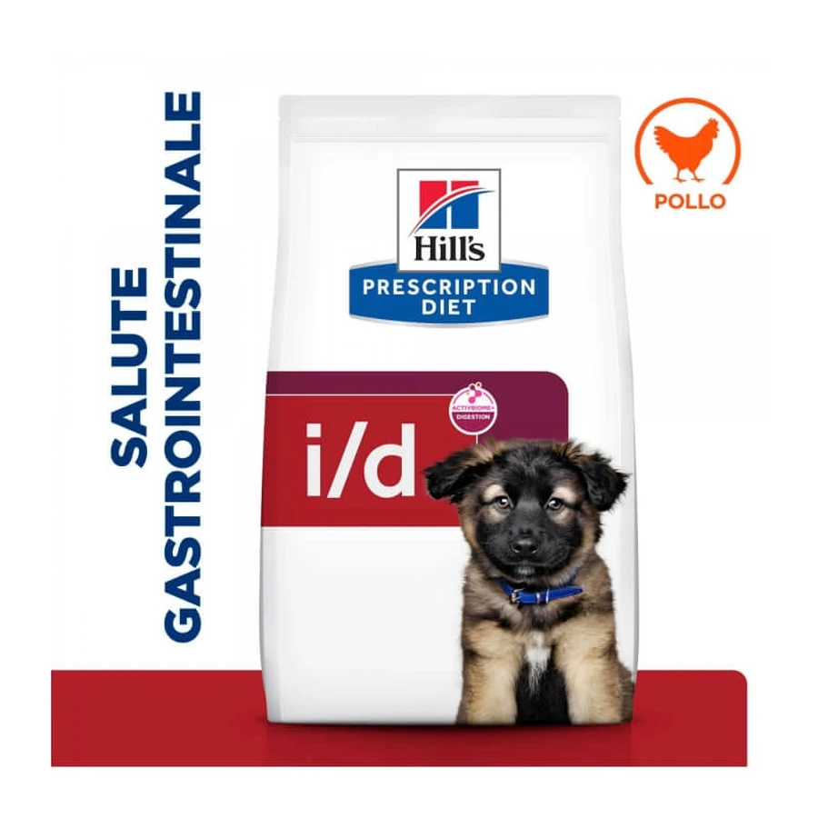 Hill's Prescription Diet i/d Puppy au poulet - Aliment diététique complet pour chiots souffrant de troubles digestifs, 12 kg
