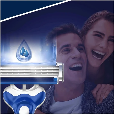 Gillette Sensor3 Comfort - 5 wegwerpscheermesjes met 3 mesjes voor een comfortabele scheerbeurt