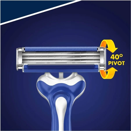 Gillette Sensor3 Comfort - 5 wegwerpscheermesjes met 3 mesjes voor een comfortabele scheerbeurt