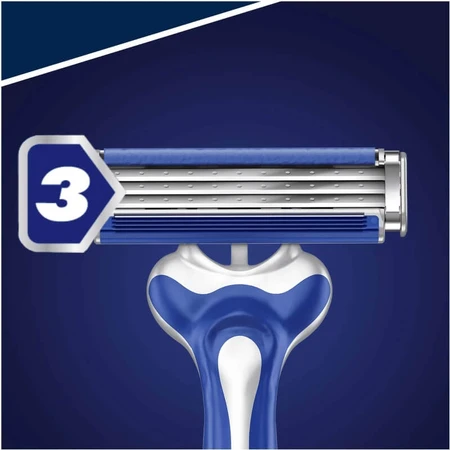 Gillette Sensor3 Comfort - 5 wegwerpscheermesjes met 3 mesjes voor een comfortabele scheerbeurt