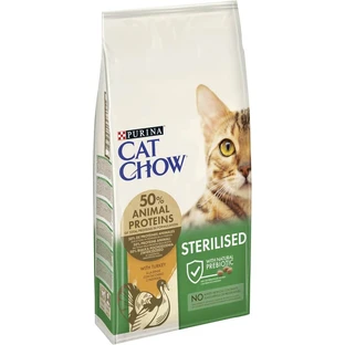 Purina Cat Chow Turkey - Alimento completo para gatos adultos castrados o esterilizados, 10 kg